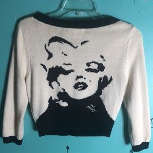 Betsy Johnson Marilyn Monroe Cardigan Sweater